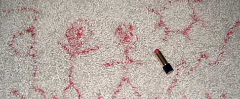 Lipstick On Carpet